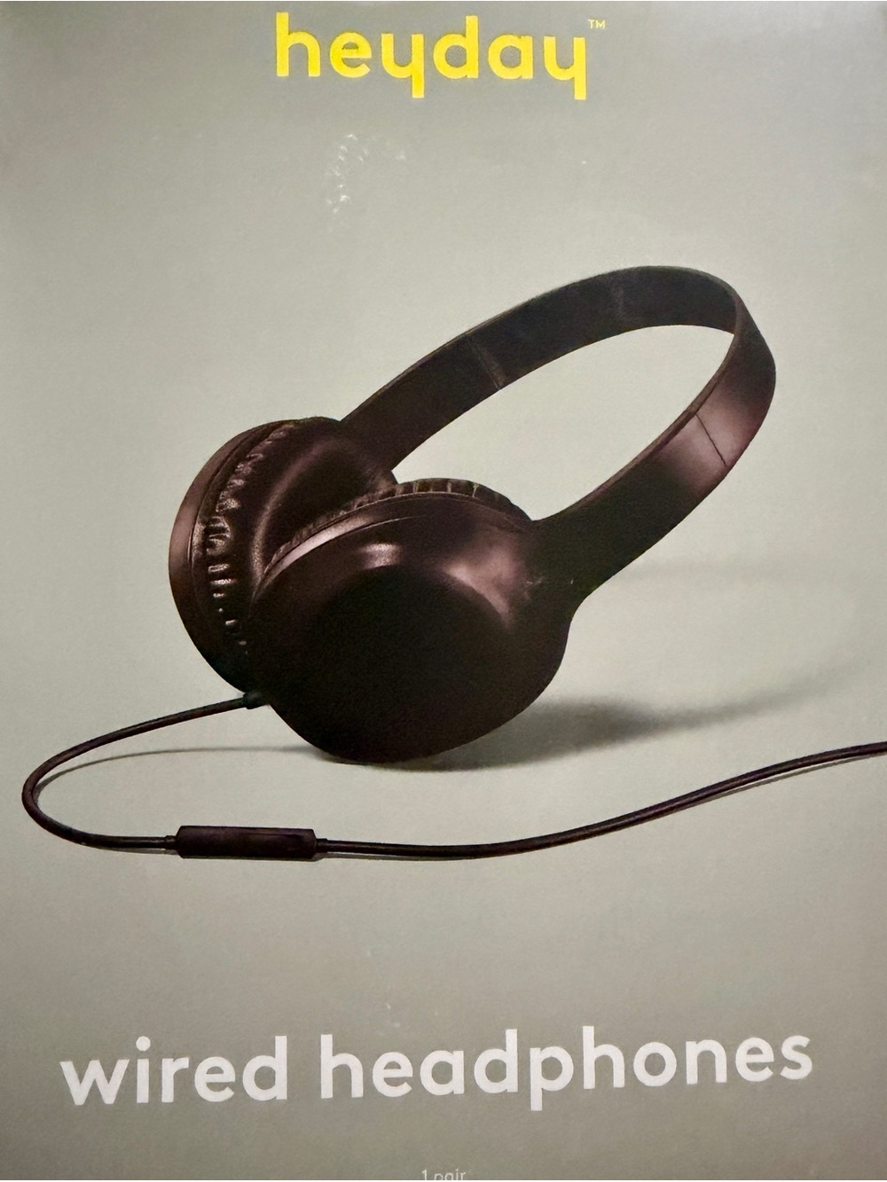 Wired On-Ear Headphones With Microphone - heyday™ Black